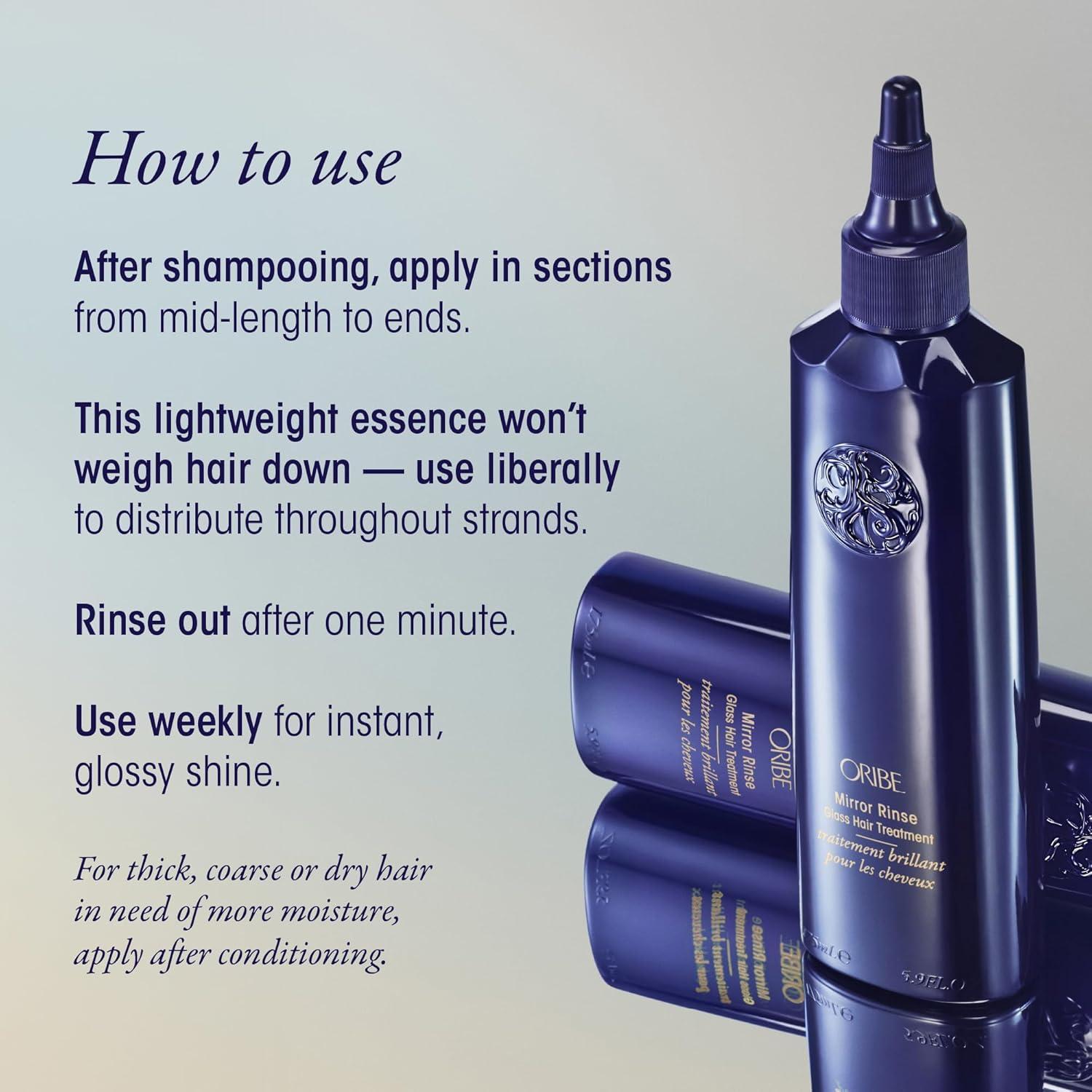 imageORIBE Supershine Shampoo ampamp Supershine Conditioner ampamp Mirror Rinse Bundle