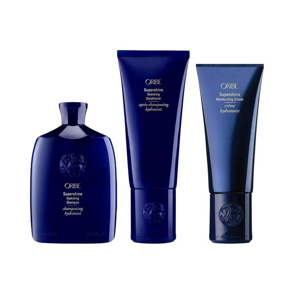 imageORIBE Supershine Shampoo ampamp Supershine Conditioner ampamp Moisturizing Cream Bundle
