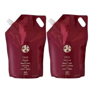 ORIBE Shampoo and Conditioner for Beautiful Color Liter Refill Bundle